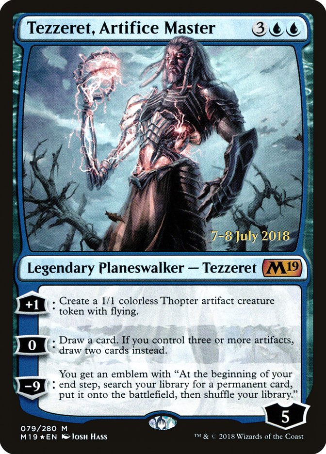 Tezzeret, Artifice Master [Core Set 2019 Prerelease Promos] - Evolution TCG