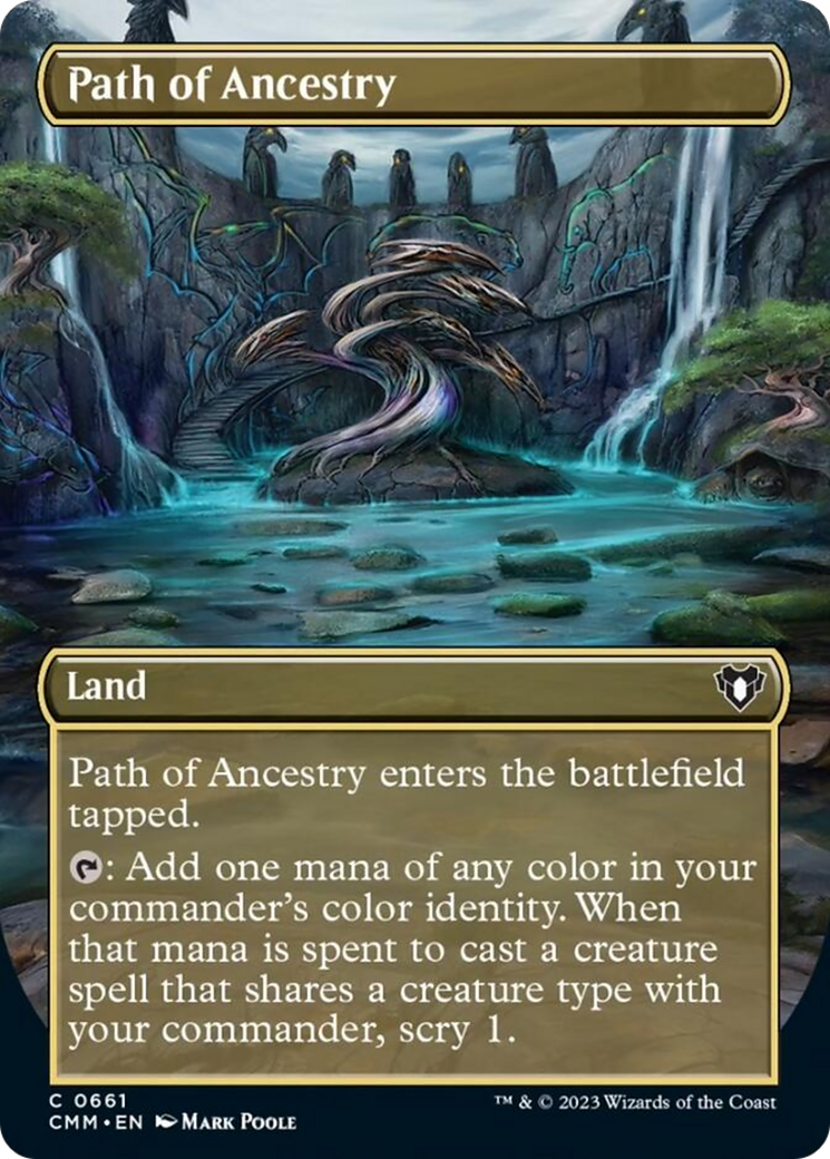 Path of Ancestry (Borderless Alternate Art) [Commander Masters] - Evolution TCG