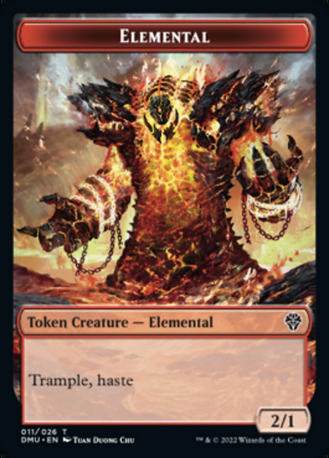 Bird (002) // Elemental Double-Sided Token [Dominaria United Tokens] - Evolution TCG