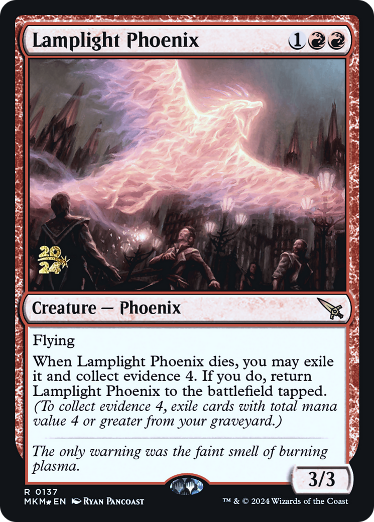 Lamplight Phoenix [Murders at Karlov Manor Prerelease Promos] - Evolution TCG