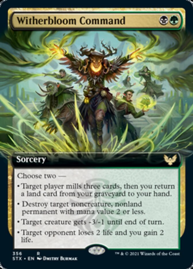 Witherbloom Command (Extended Art) [Strixhaven: School of Mages] - Evolution TCG