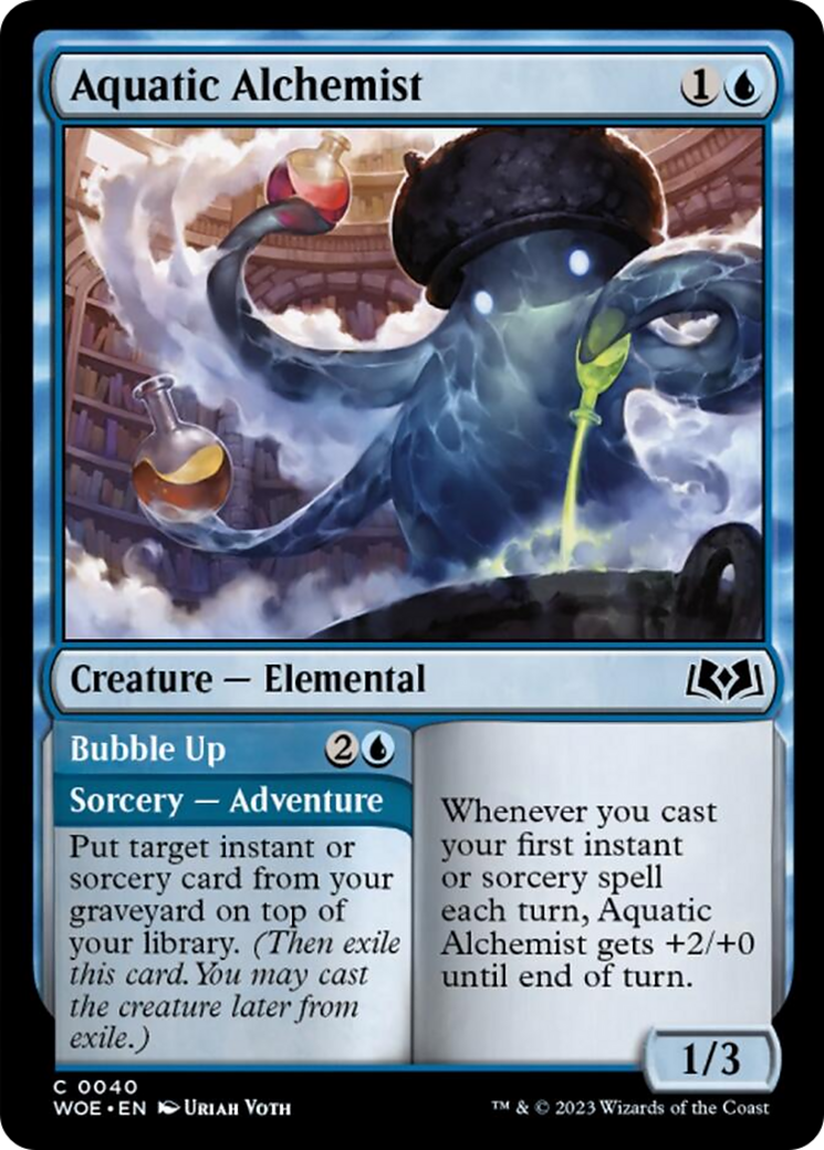 Aquatic Alchemist // Bubble Up [Wilds of Eldraine] - Evolution TCG