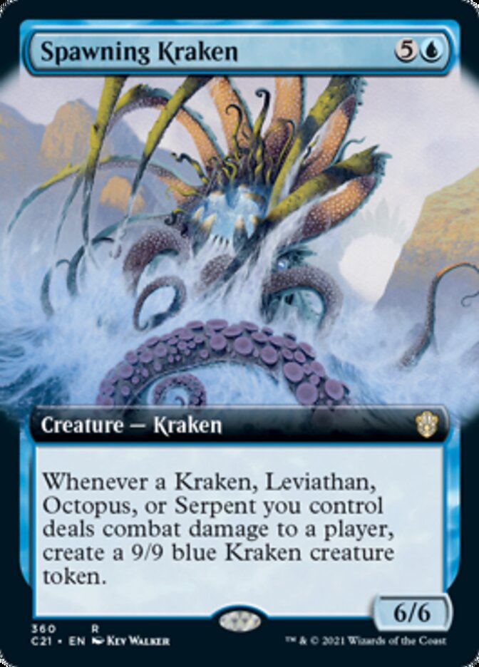 Spawning Kraken (Extended Art) [Commander 2021] - Evolution TCG