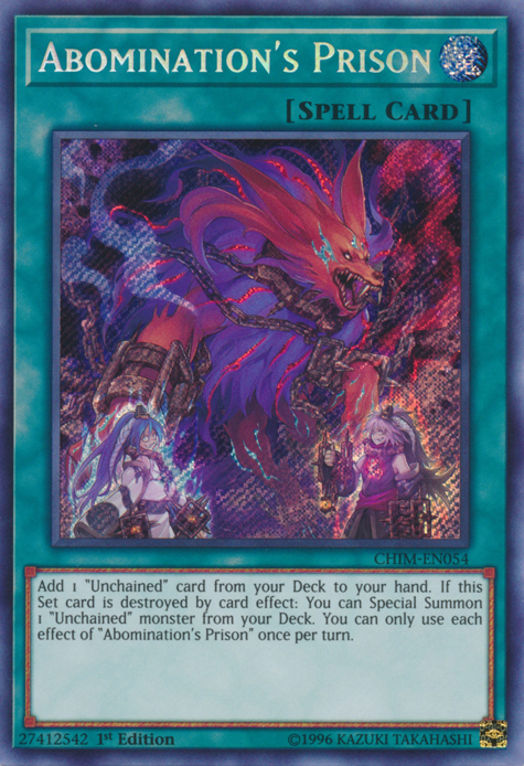 Abomination's Prison [CHIM-EN054] Secret Rare - Evolution TCG