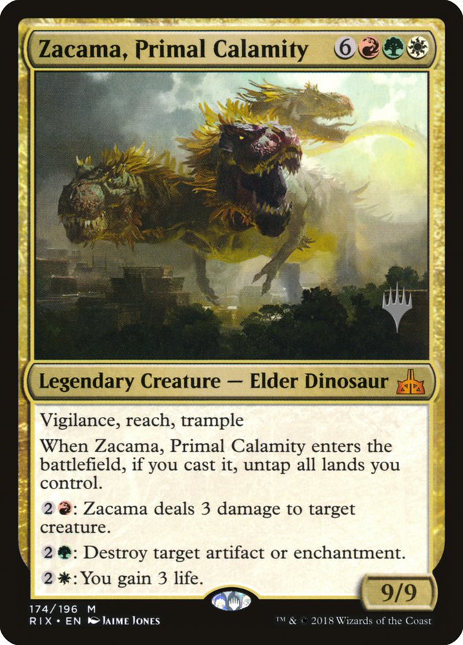 Zacama, Primal Calamity (Promo Pack) [Rivals of Ixalan Promos] - Evolution TCG