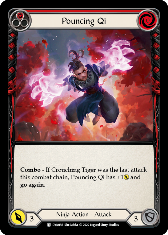 Pouncing Qi (Red) [DYN056] (Dynasty) - Evolution TCG