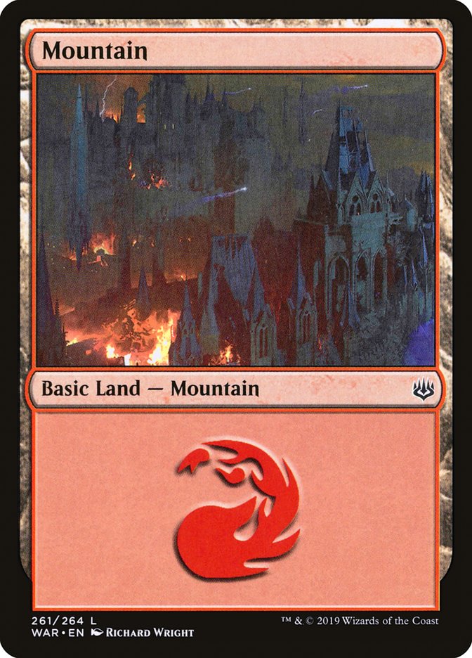 Mountain (261) [War of the Spark] - Evolution TCG