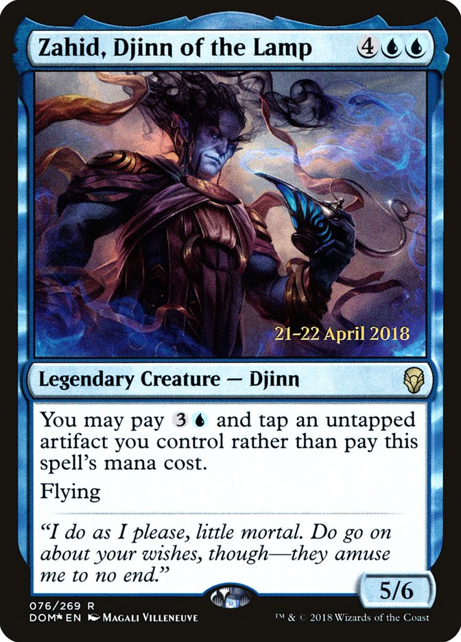 Zahid, Djinn of the Lamp [Dominaria Prerelease Promos] - Evolution TCG