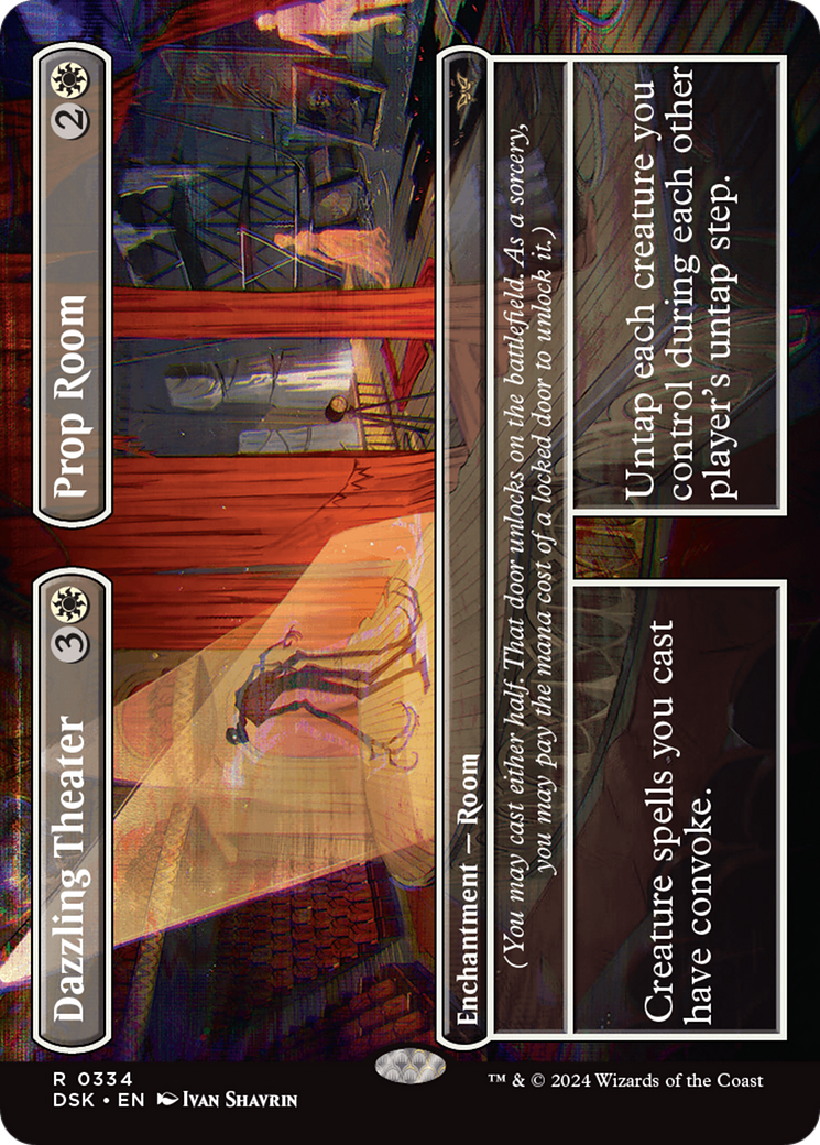 Dazzling Theater // Prop Room (Borderless) [Duskmourn: House of Horror] - Evolution TCG