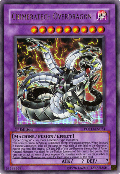 Chimeratech Overdragon [POTD-EN034] Ultra Rare - Evolution TCG