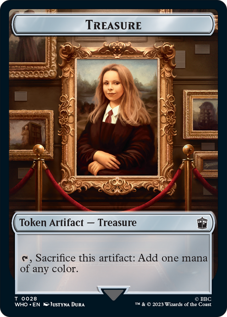 Horse // Treasure (0028) Double-Sided Token [Doctor Who Tokens] - Evolution TCG