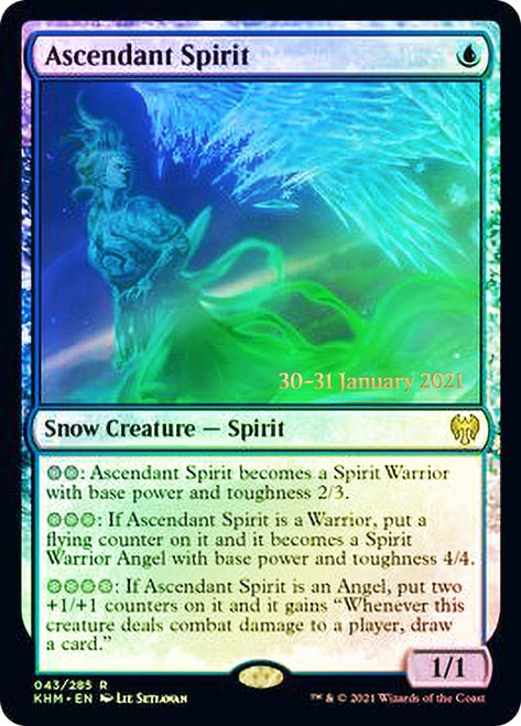 Ascendant Spirit [Kaldheim Prerelease Promos] - Evolution TCG