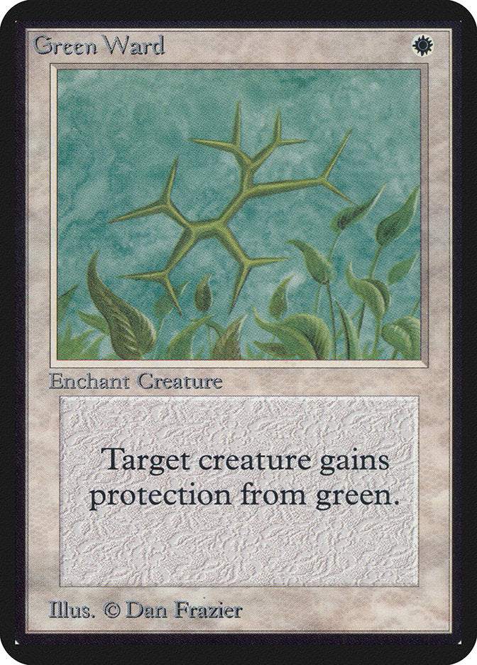 Green Ward [Alpha Edition] - Evolution TCG