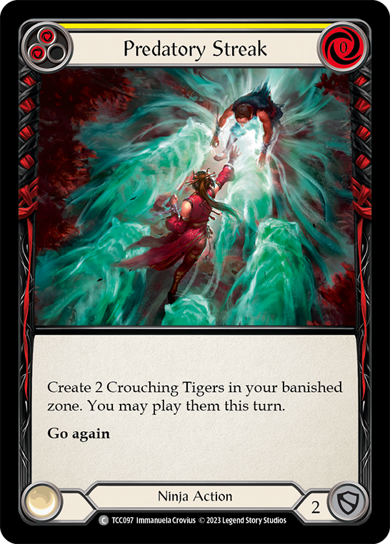 Predatory Streak (Yellow) [TCC097] (Round the Table: TCC x LSS) - Evolution TCG