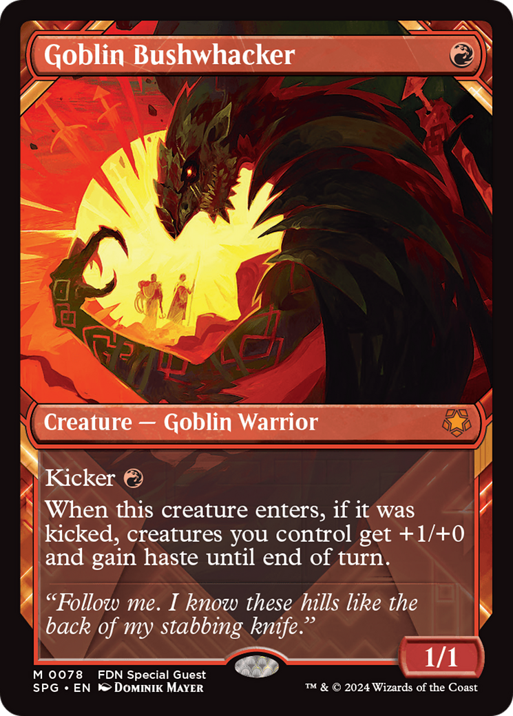 Goblin Bushwhacker (Showcase) [Foundations Special Guests] - Evolution TCG