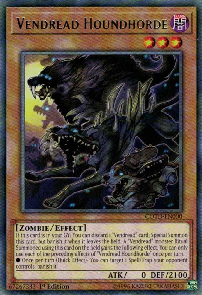 Vendread Houndhorde [COTD-EN000] Rare - Evolution TCG