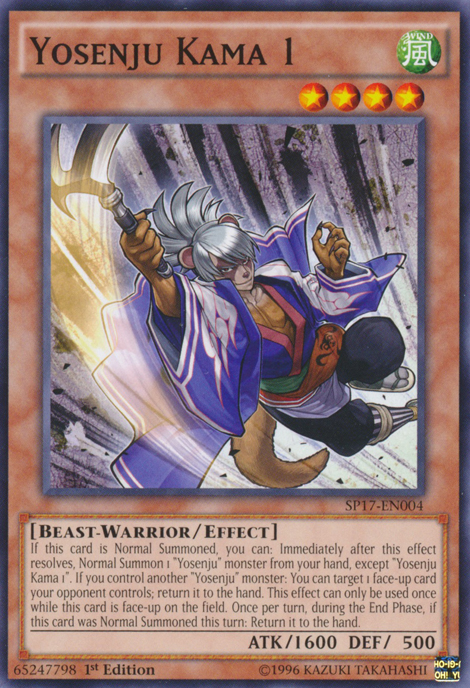 Yosenju Kama 1 [SP17-EN004] Common - Evolution TCG