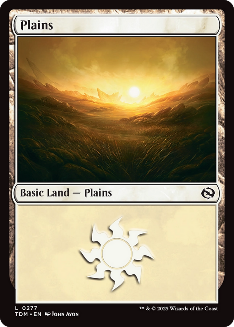 Plains (0277) [Tarkir: Dragonstorm] - Evolution TCG