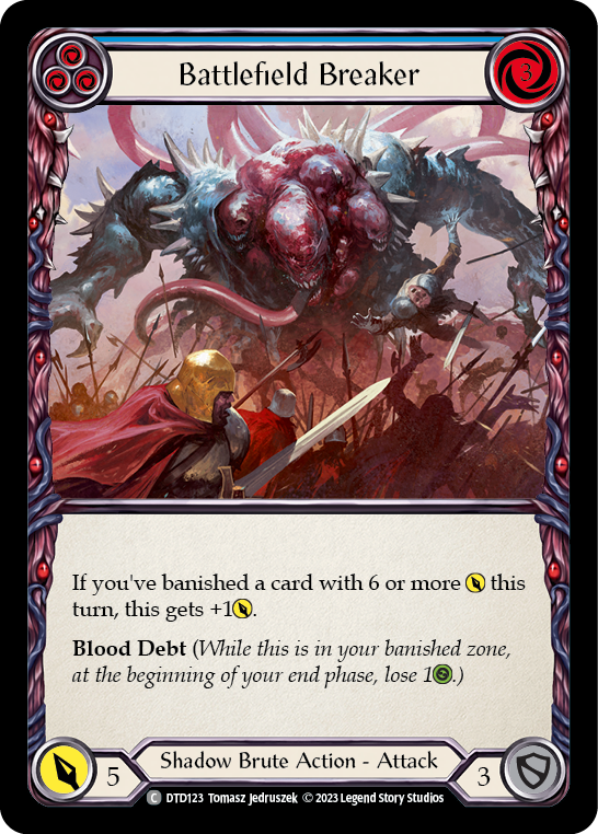 Battlefield Breaker (Blue) [DTD123] (Dusk Till Dawn)  Rainbow Foil - Evolution TCG