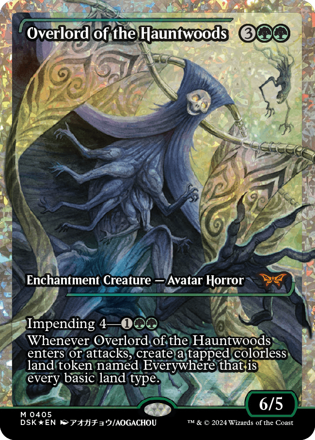 Overlord of the Hauntwoods (Japan Showcase Fracture Foil) [Duskmourn: House of Horror] - Evolution TCG
