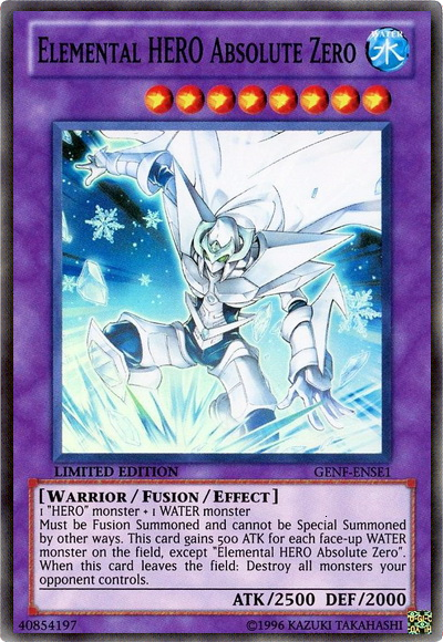 Elemental Hero Absolute Zero [GENF-ENSE1] Super Rare - Evolution TCG