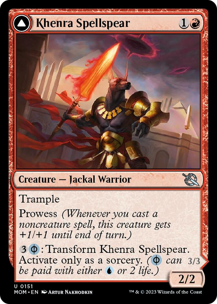 Khenra Spellspear // Gitaxian Spellstalker [March of the Machine] - Evolution TCG