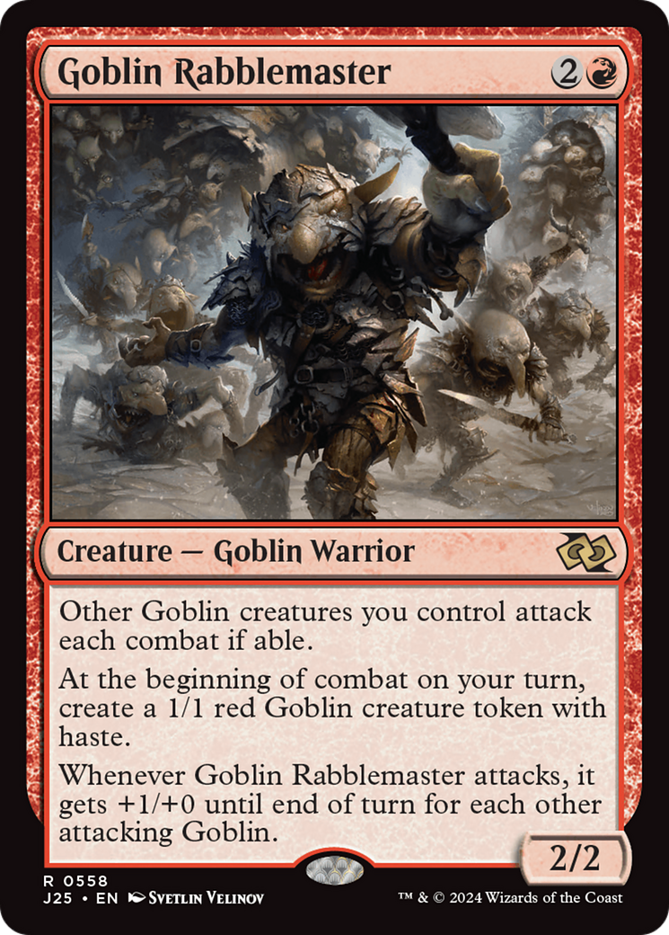 Goblin Rabblemaster [Foundations Jumpstart] - Evolution TCG