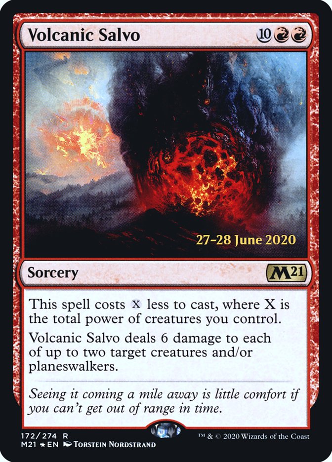 Volcanic Salvo [Core Set 2021 Prerelease Promos] - Evolution TCG