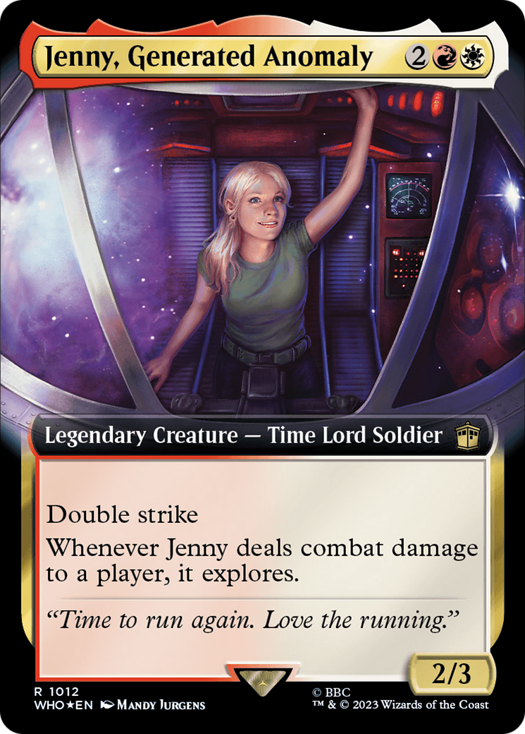 Jenny, Generated Anomaly (Extended Art) (Surge Foil) [Doctor Who] - Evolution TCG