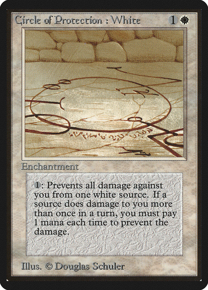 Circle of Protection: White [Beta Edition] - Evolution TCG