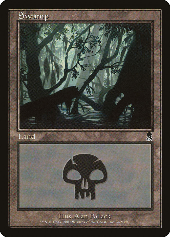 Swamp (342) [Odyssey] - Evolution TCG