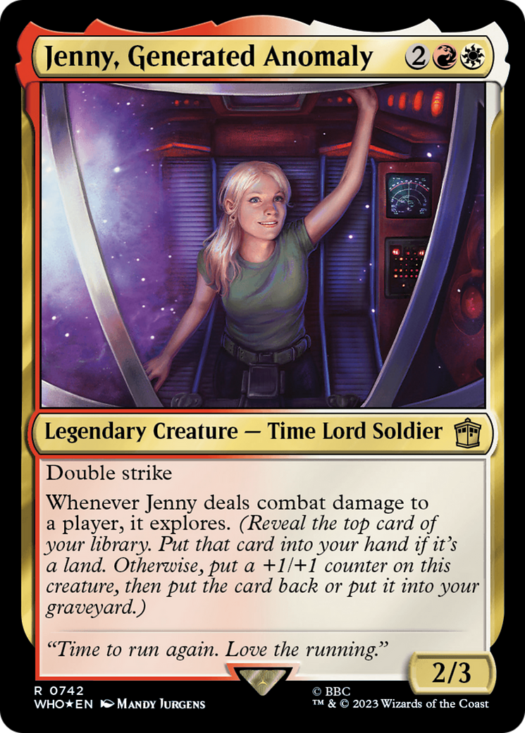 Jenny, Generated Anomaly (Surge Foil) [Doctor Who] - Evolution TCG