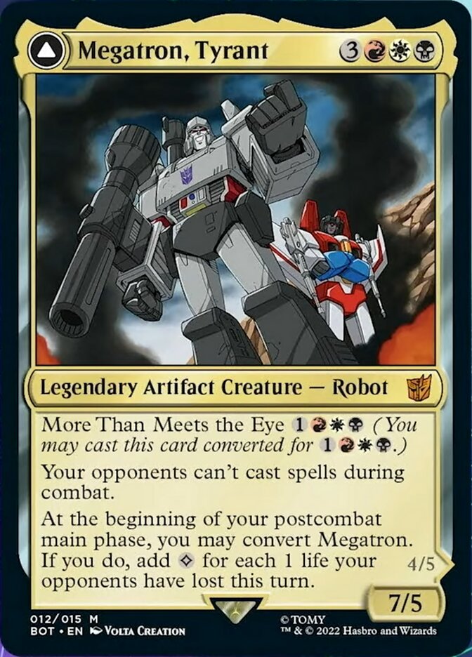 Megatron, Tyrant // Megatron, Destructive Force [Transformers] - Evolution TCG