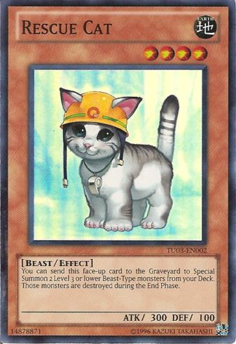 Rescue Cat [TU03-EN002] Super Rare - Evolution TCG