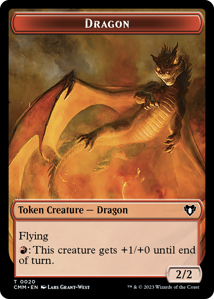 Servo // Dragon (0020) Double-Sided Token [Commander Masters Tokens] - Evolution TCG