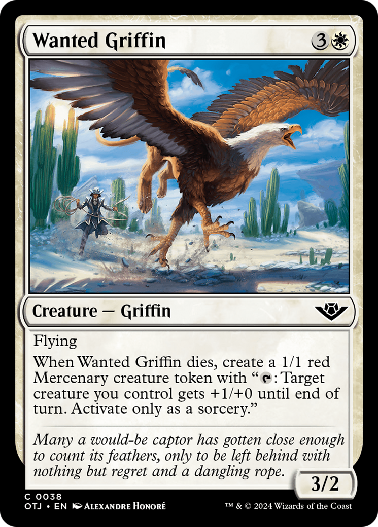 Wanted Griffin [Outlaws of Thunder Junction] - Evolution TCG