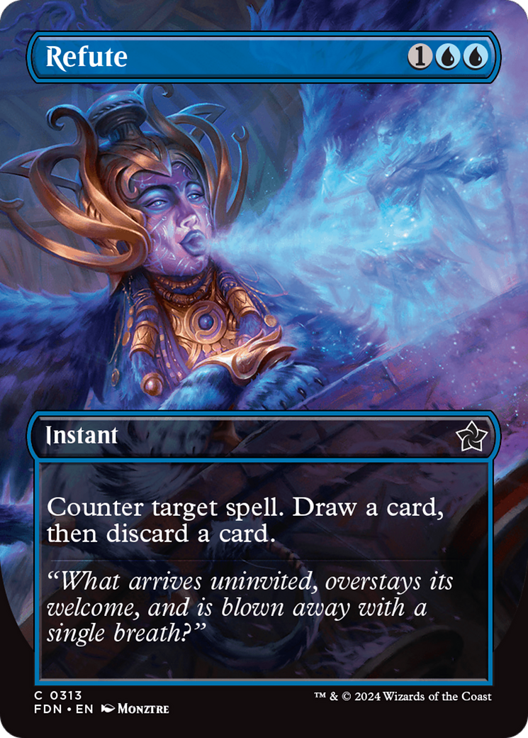 Refute (Borderless) [Foundations] - Evolution TCG