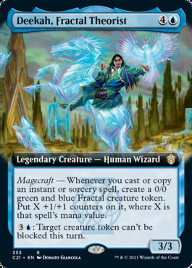 Deekah, Fractal Theorist (Extended Art) [Commander 2021] - Evolution TCG