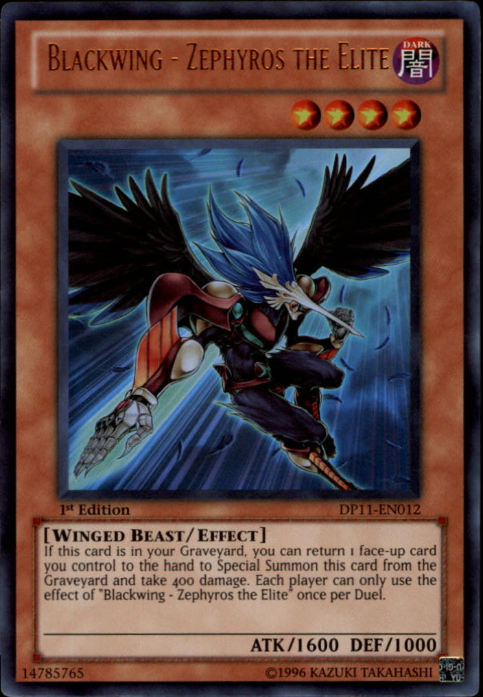 Blackwing - Zephyros the Elite [DP11-EN012] Ultra Rare - Evolution TCG