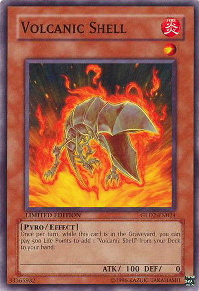 Volcanic Shell [GLD2-EN024] Common - Evolution TCG