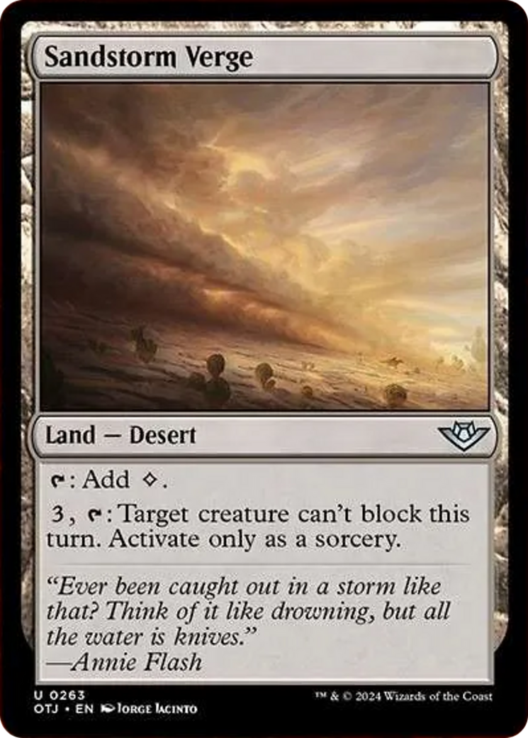 Sandstorm Verge [Outlaws of Thunder Junction] - Evolution TCG