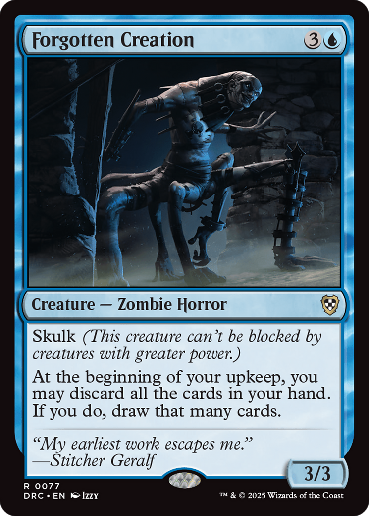 Forgotten Creation [Aetherdrift Commander] - Evolution TCG
