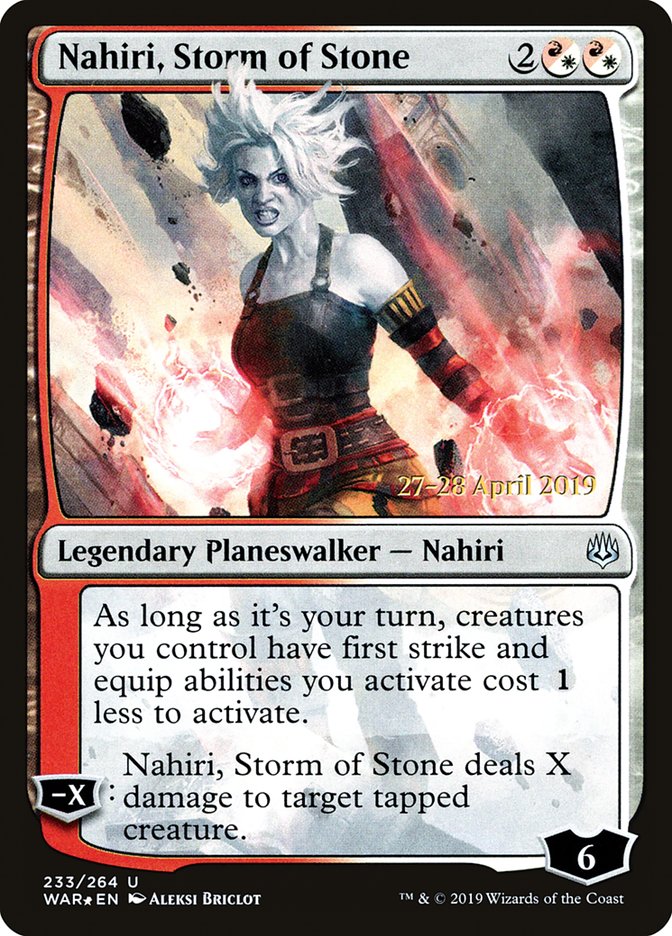 Nahiri, Storm of Stone [War of the Spark Prerelease Promos] - Evolution TCG