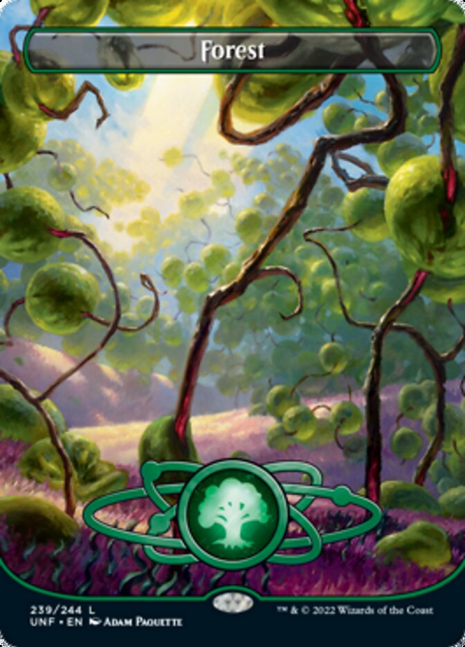 Forest (239) (Planetary Space-ic Land) [Unfinity] - Evolution TCG