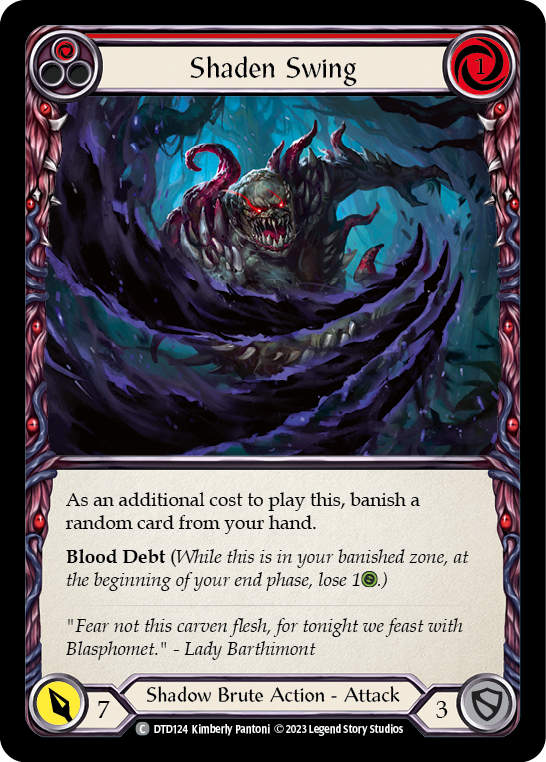 Shaden Swing (Red) [DTD124] (Dusk Till Dawn) - Evolution TCG