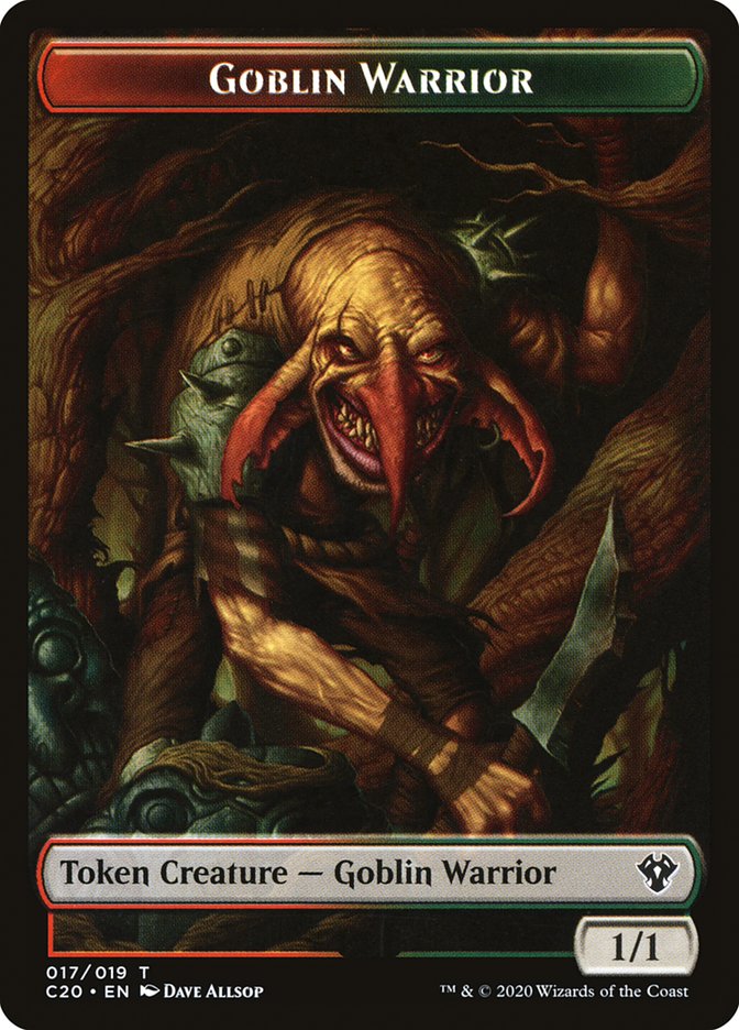 Drake // Goblin Warrior Double-Sided Token [Commander 2020 Tokens] - Evolution TCG