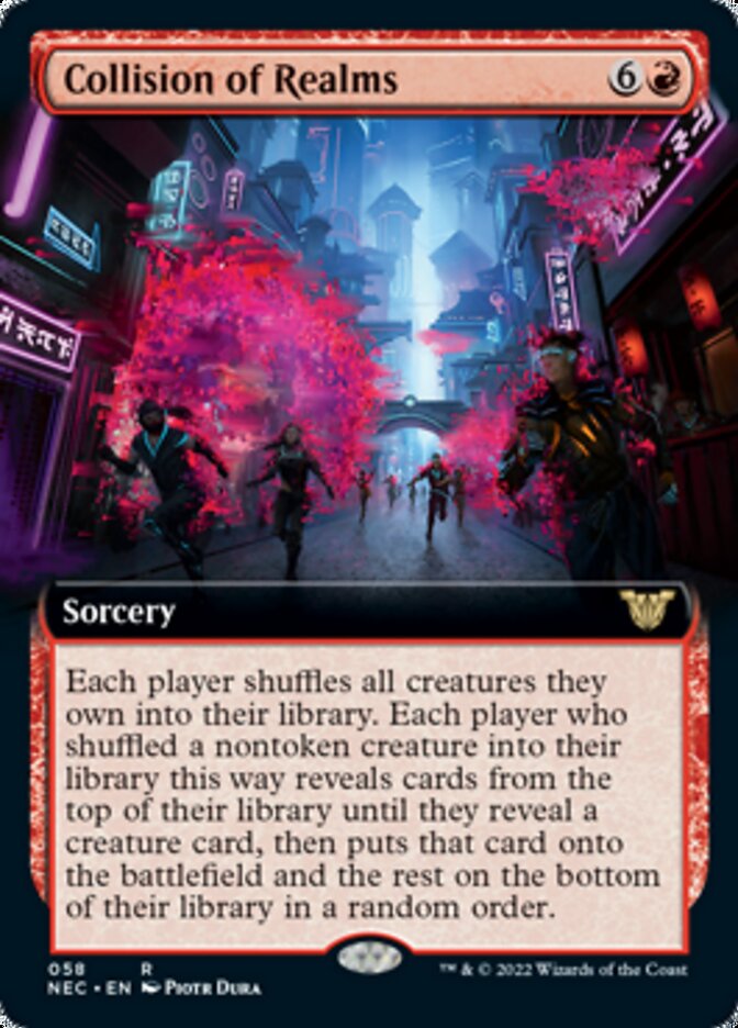 Collision of Realms (Extended Art) [Kamigawa: Neon Dynasty Commander] - Evolution TCG