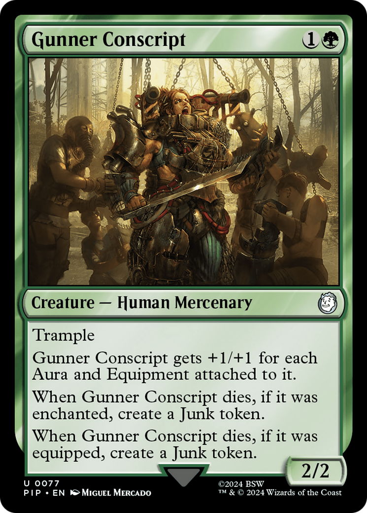 Gunner Conscript [Fallout] - Evolution TCG