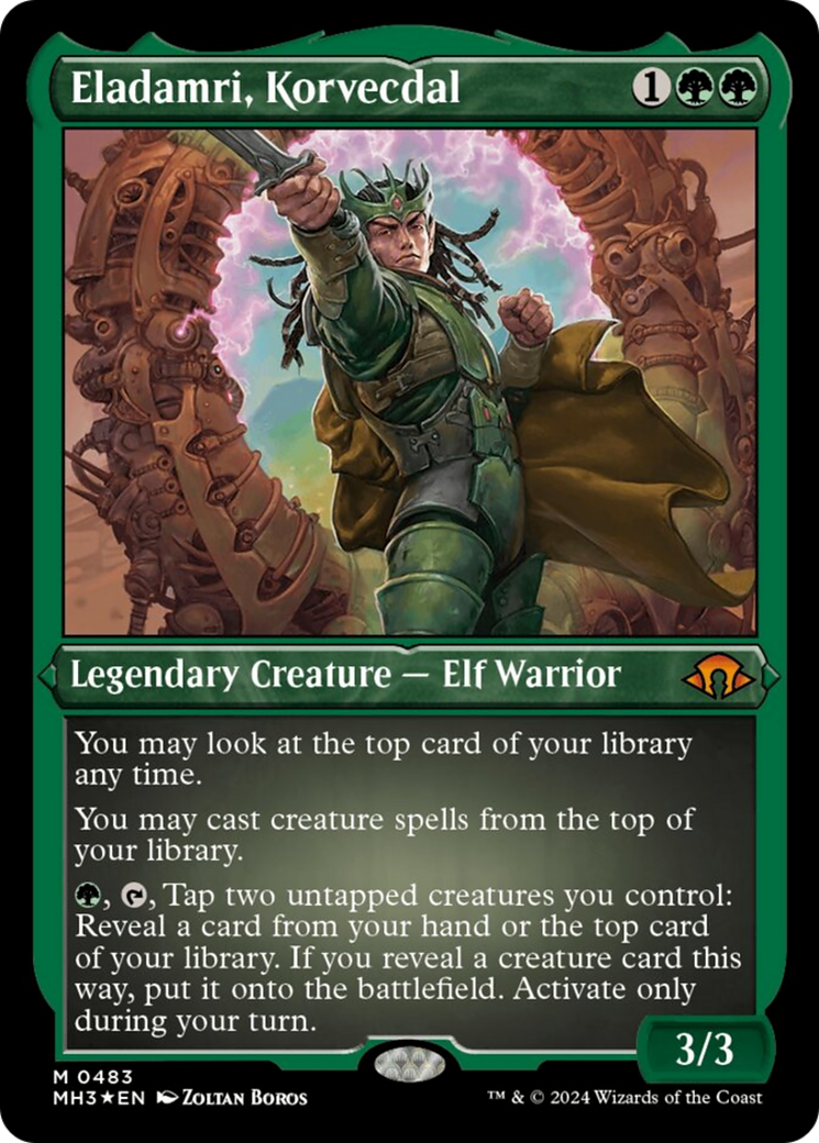 Eladamri, Korvecdal (Foil Etched) [Modern Horizons 3] - Evolution TCG