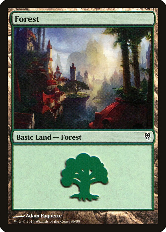 Forest (86) [Duel Decks: Jace vs. Vraska] - Evolution TCG